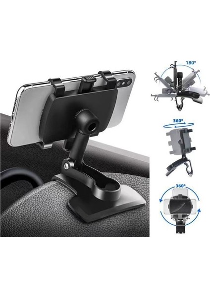 Araba Cep Telefonu Tutucusu Araba Çok Fonksiyonlu Döner Araba Gösterge Paneli Dikiz Aynası Navigasyon Tutucusu (Yurt Dışından) modelleri