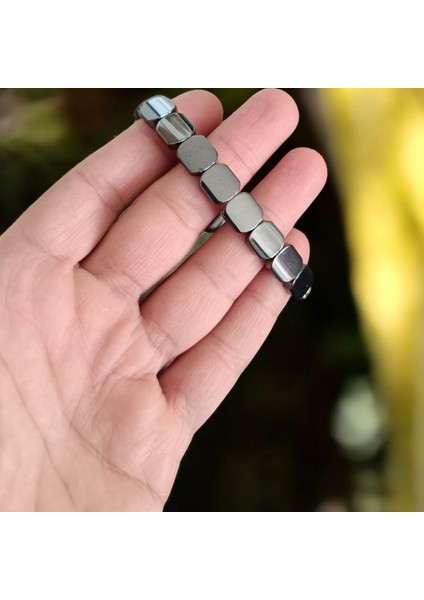 Hematit Bileklik Doğal Taş Bileklik Lazer Kesim Özel Model Mga Doğal Taş Bileklik fiyatları