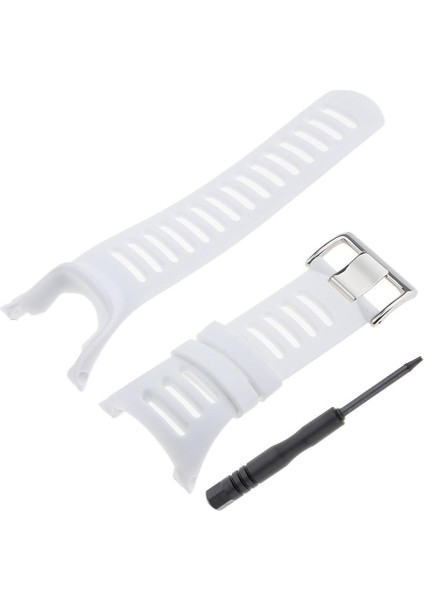 Suunto Ambit3 Için Kauçuk Saatler Bantları Ambit 2 Ambit 1 Gümüş Beyaz (Yurt Dışından)