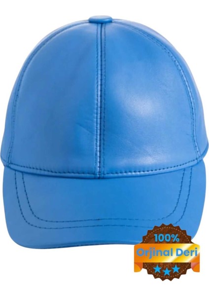 Unisex %100 Deri Arkadan Ayarlanabilir Baseball Kep Şapka
