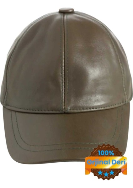 Unisex %100 Deri Arkadan Ayarlanabilir Baseball Kep Şapka