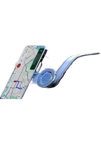 Araç Cep Telefonu Tutucusu Magsafe Manyetik Araç Navigasyon Tutucusu Merkezi Kontrol Enstrüman Standı (Yurt Dışından)