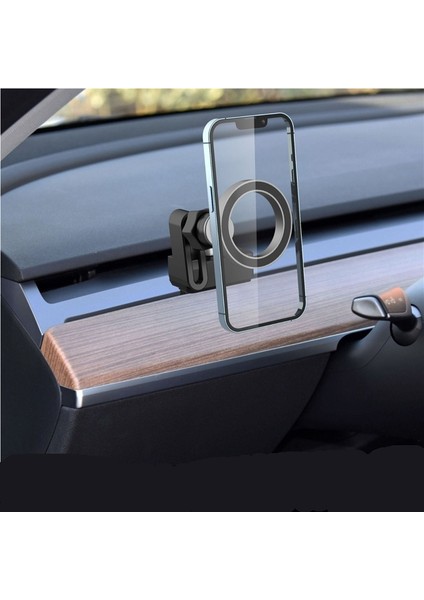 Tesla Hava Çıkışı Için Uygun Manyetik Cep Telefonu Tutucusu Model3/y Özel Magsafe Tutucu Araç Tutucusu (Yurt Dışından)