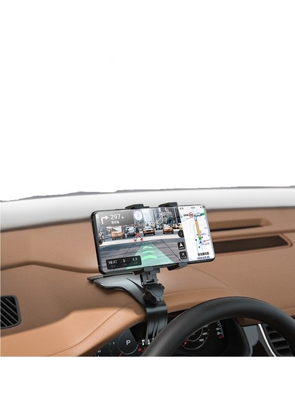 Araç Cep Telefonu Tutucusu Çok Fonksiyonlu Araç Navigasyonu Dönen Araç Gösterge Paneli Dikiz Aynası (Yurt Dışından) fiyatları