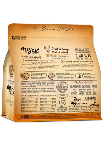 Original Tahılsız Tavuklu Kedi Maması 2 kg fiyatları