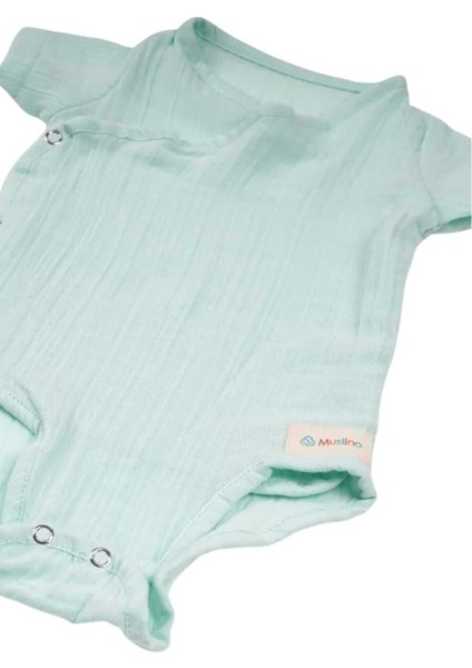 Bebek 2 Kat Müslin Kumaş %100 Organik Pamuklu Çıtçıtlı Zıbın fırsatları