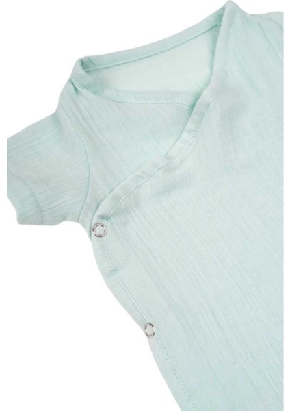 Bebek 2 Kat Müslin Kumaş %100 Organik Pamuklu Çıtçıtlı Zıbın indirimleri