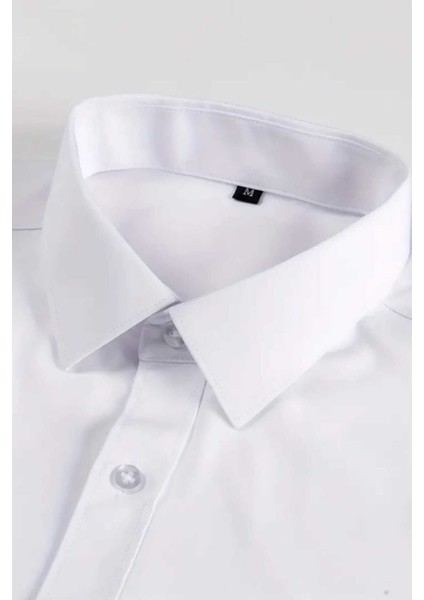 Slim Fit Kravatlık Uzun Kol Kolay Ütü Nefes Alan Dört Mevsim Slim Fit Erkek Gömlek 2'li Set modelleri