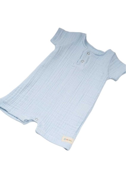 Bebek 4 Kat Müslin Kumaş %100 Organik Pamuklu Yarım Kollu Tulum modelleri