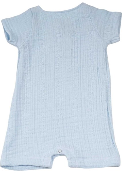 Bebek 4 Kat Müslin Kumaş %100 Organik Pamuklu Yarım Kollu Tulum fırsatları