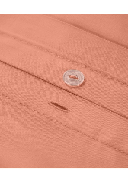 Organik Pamuk Akfil Nevresim Seti Çift Kişilik 200 x 220 cm Oranj fırsatları