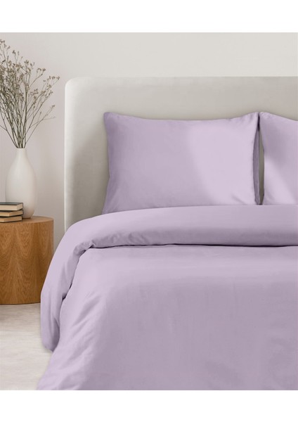 Organik Pamuk Akfil Nevresim Seti Çift Kişilik 200 x 220 cm Lila fiyatları