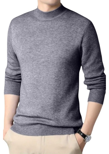 3'lü Erkek Tüylenmeyen Yarım Boğazlı Triko Kazak Yarım Balıkçı Triko Kazak fırsatları