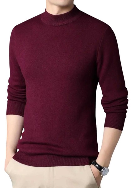 3'lü Erkek Tüylenmeyen Yarım Boğazlı Triko Kazak Yarım Balıkçı Triko Kazak modelleri