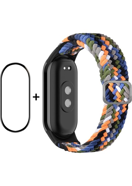 Ekran Koruyucu + Xiaomi Mi Band 8 Için Naylon Kayış (Yurt Dışından)