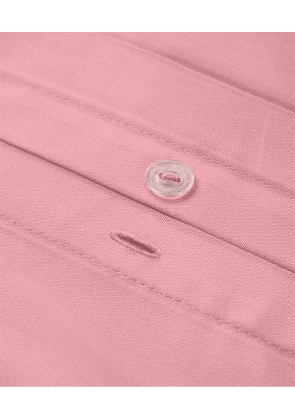 Organik Pamuk Akfil Nevresim Seti Çift Kişilik 200 x 220 cm Pembe