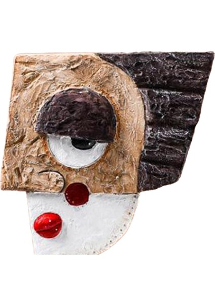 Yenilikçi Dekoru - Reçine Heykeli Modern Soyut Yüz Heykeli 21X11.5X5CM (Yurt Dışından) modelleri