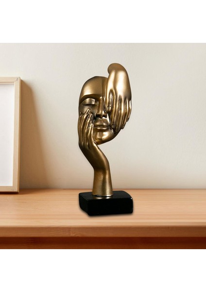 Heykel Reçine Dekorasyon Heykelcik Düşünen Heykeli Altın (Yurt Dışından) modelleri