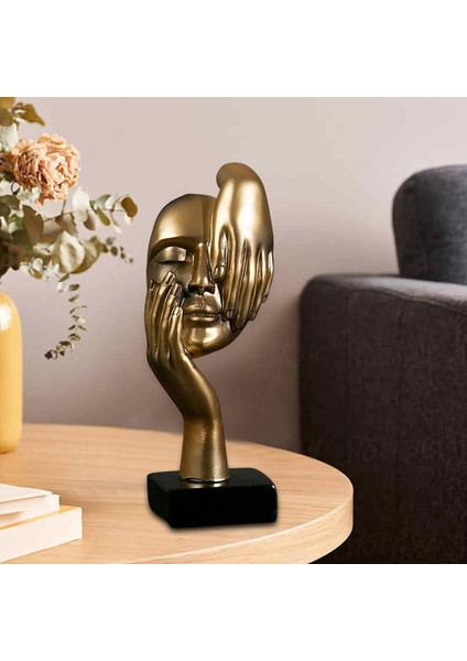 Heykel Reçine Dekorasyon Heykelcik Düşünen Heykeli Altın (Yurt Dışından) fırsatları
