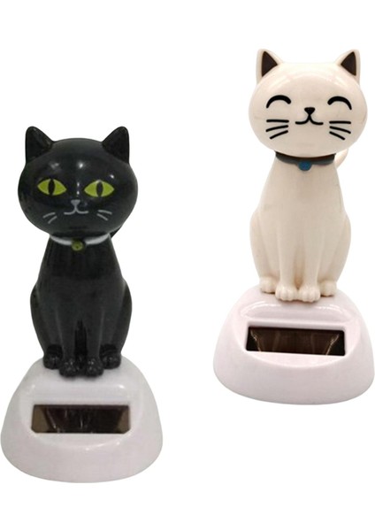 2 Güneş Enerjili Dans Oyuncakları Paneli Ev Için Güneş Enerjili Heykel *cat (Yurt Dışından)
