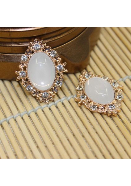 10 Rhinestone Diamante Geri Düğ Süsleme Düğün Takı 30X25MM (Yurt Dışından) fırsatları