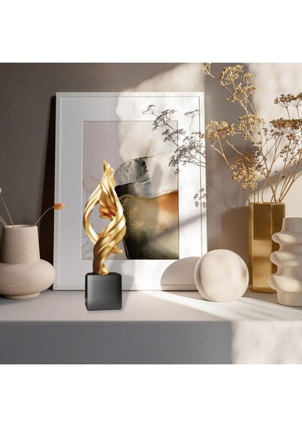 Soyut Heykeli Icı Minimalist I Üstü Heykel Altın Için (Yurt Dışından)