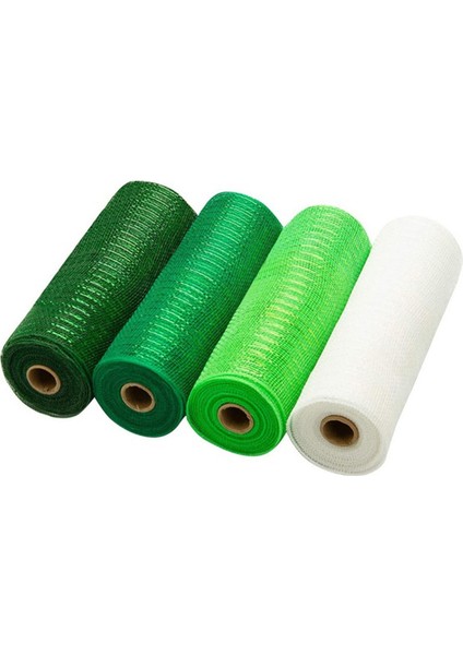 4rulo Dekor Örgü Kurdele 10" X10YDS Yeşil Için Metal Kurdeleler (Yurt Dışından)