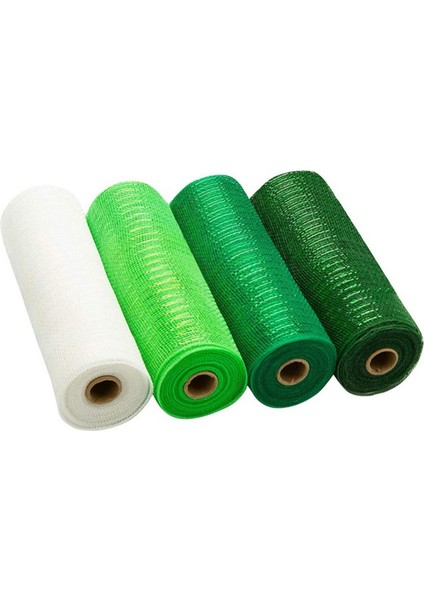 4rulo Dekor Örgü Kurdele 10" X10YDS Yeşil Için Metal Kurdeleler (Yurt Dışından)
