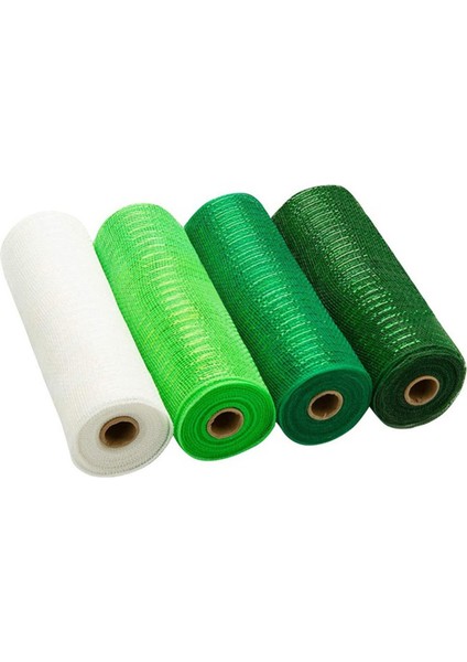 4rulo Dekor Örgü Kurdele 10" X10YDS Yeşil Için Metal Kurdeleler (Yurt Dışından)