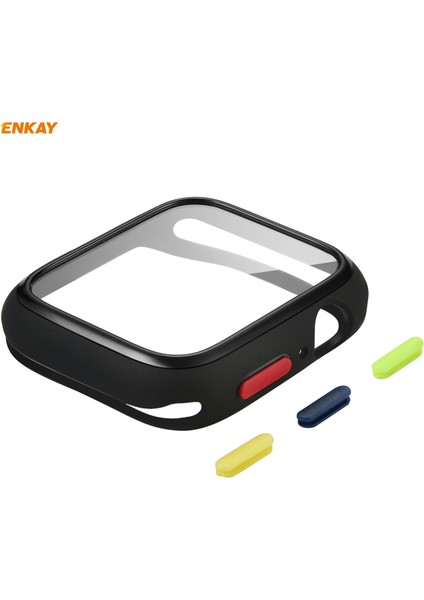 Apple Watch S 6/5/4/se 44MM Için Tpu Kılıf + Gl Film Apple Watch Serisi 6/5/4 / Se 44MM Için (Yurt Dışından)