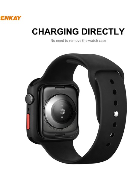 Apple Watch S 6/5/4/se 44MM Için Tpu Kılıf + Gl Film Apple Watch Serisi 6/5/4 / Se 44MM Için (Yurt Dışından) indirimleri