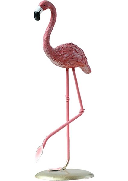 1 Adet Pembe Flamingo Flamingo Heykelciği Çim Bahçe Dekorasyon Dekoru Gerçekçi A (Yurt Dışından)