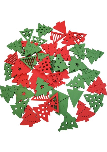 50X Ahşap Noel Süslemeleri Noel Dekorasyonu Asılı Ğı (Yurt Dışından) indirimleri