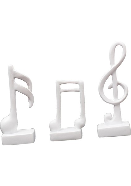 3 Modern Müzik Notaları Heykelleri El Sanatları Reçine Hediyelik Eş (Yurt Dışından)