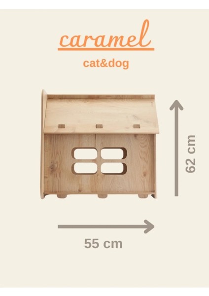 ED PET DİZAYN Caramel 30*50 Kedi Köpek Evi Yıkanabilir Kumaş Minderi ile Beraber fiyatları