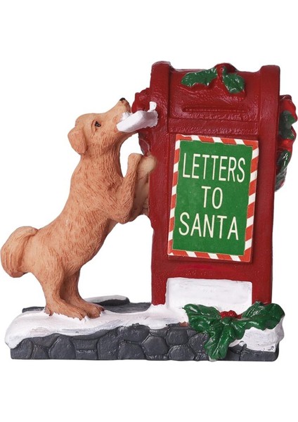 Icı Noel Heykeli Heykelcik Heykel Öpek Kırmızı 6.2x3.5x6.6cm (Yurt Dışından)