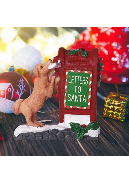 Icı Noel Heykeli Heykelcik Heykel Öpek Kırmızı 6.2x3.5x6.6cm (Yurt Dışından) modelleri