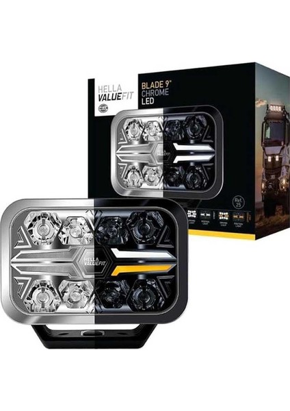 Off-Road Valuefit Blade LED Uzun Far Krom 36W 9" Beyaz-Amber Isik 1FJ357199-081