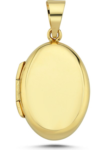 Içine Fotoğraf Koyulan Altın Kolye Ucu AH42