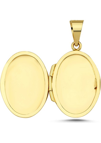 Içine Fotoğraf Koyulan Altın Kolye Ucu AH42 fırsatları