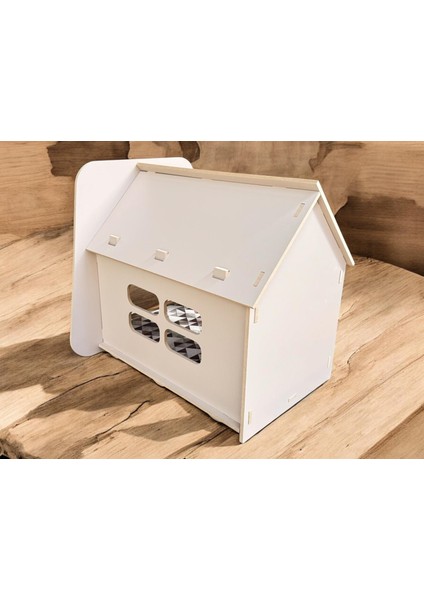 ED PET DİZAYN Caramel 30*50 Kedi Köpek Evi Latte Renk ,yıkanabilir Kumaş Minderi ile Beraber indirimleri