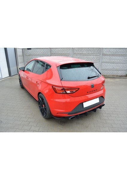 Seat Leon Mk3 Cupra Arka Tampon Splitteri Parlak Siyah 2012-2016
