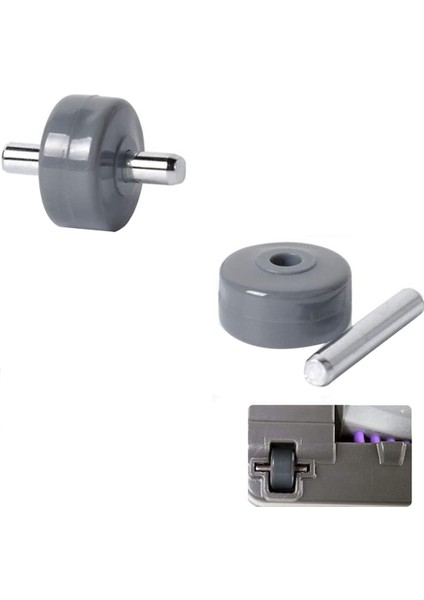 2 Çift Elektrikli Süpürge Için Yedek Tekerlekler Modeller Için Fit NV350 NV351 NV355 NV356E NV500 NV501 (Yurt Dışından)