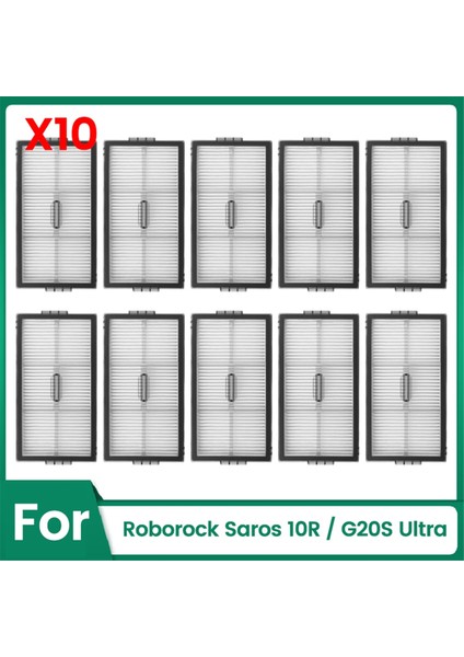 Saros 10R / G20S Ultra Elektrikli Süpürge Parçaları Için Hepa Filtre Yıkanabilir Yedek Parça 10 Adet (Yurt Dışından)