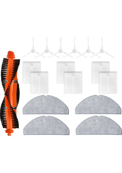 Robot Süpürge E10 E12 B112 Ana Yan Fırça Filtre Paspas Bezi Yedek Parçaları Için Yedek Aksesuarlar (Yurt Dışından)