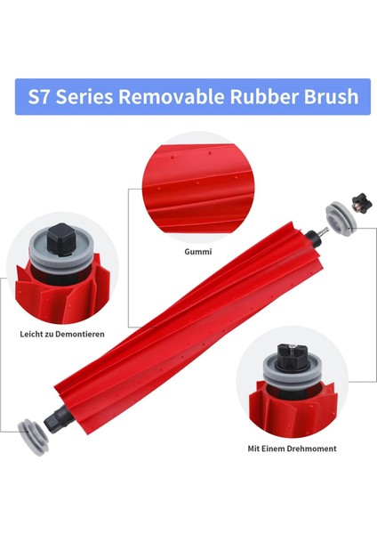 S7 S7+ Plus Maxv Pro Ultra Elektrikli Süpürge Ana Yan Fırça Hepa Filtre Paspas Bezi (Yurt Dışından) fiyatları