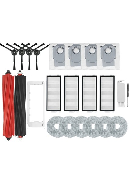 P10S Pro V20 Robot Süpürge Için Aksesuar Seti Ana Yan Fırça Hepa Filtreler Paspas Bezi Toz Torbaları Temizleme Aracı (Yurt Dışından) modelleri