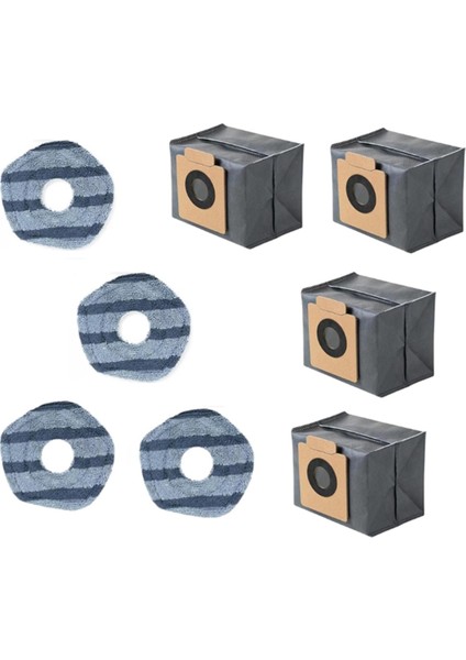 X10 Pro Omni Robot Süpürgeler Için 8 Adet Yedek Parça Toz Torbası Yıkanabilir Paspas Bezi (Yurt Dışından) fiyatları