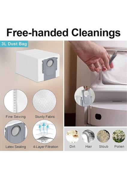 Q Robot Süpürge Ana Yan Fırça Hepa Filtre Paspas Bezi Toz Torbaları Yedek Parçaları (Yurt Dışından) fırsatları