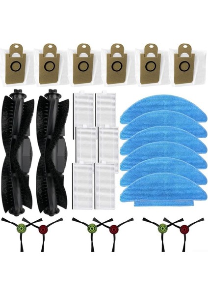 I8 Için Q6-Se Robot Süpürge Ana Yan Fırça Hepa Filtre Paspas Bezi Toz Torbaları Yedek Parçaları (Yurt Dışından)